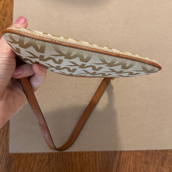 Michael Kors Tan and Brown Logo Wristlet - Picture 4 of 7